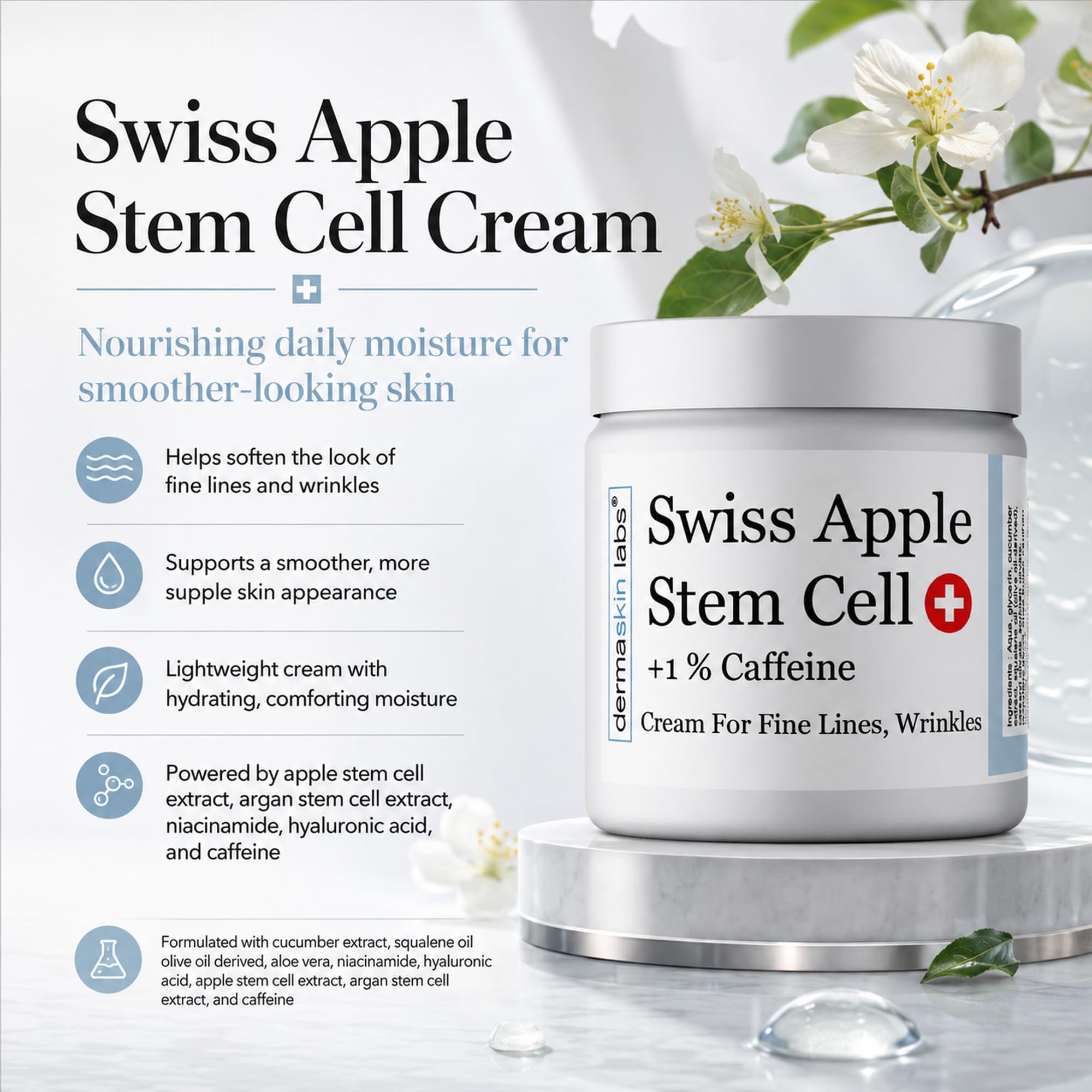 Amazon.com: Apple Stem Cell Moisturizer, Anti-Aging Face Cream